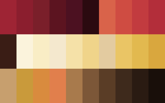 Candlelit Christmas Eve color palette — main preview