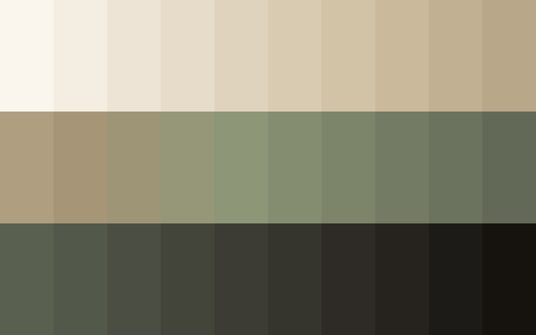 Coastal Dune color palette — main preview