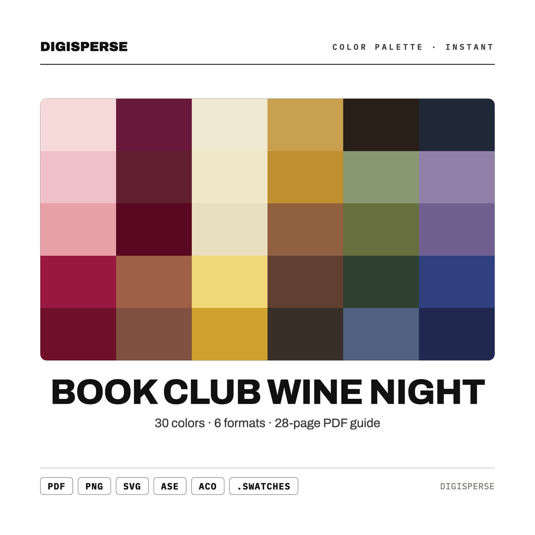 Book Club Wine Night color palette — preview image 2 of 21