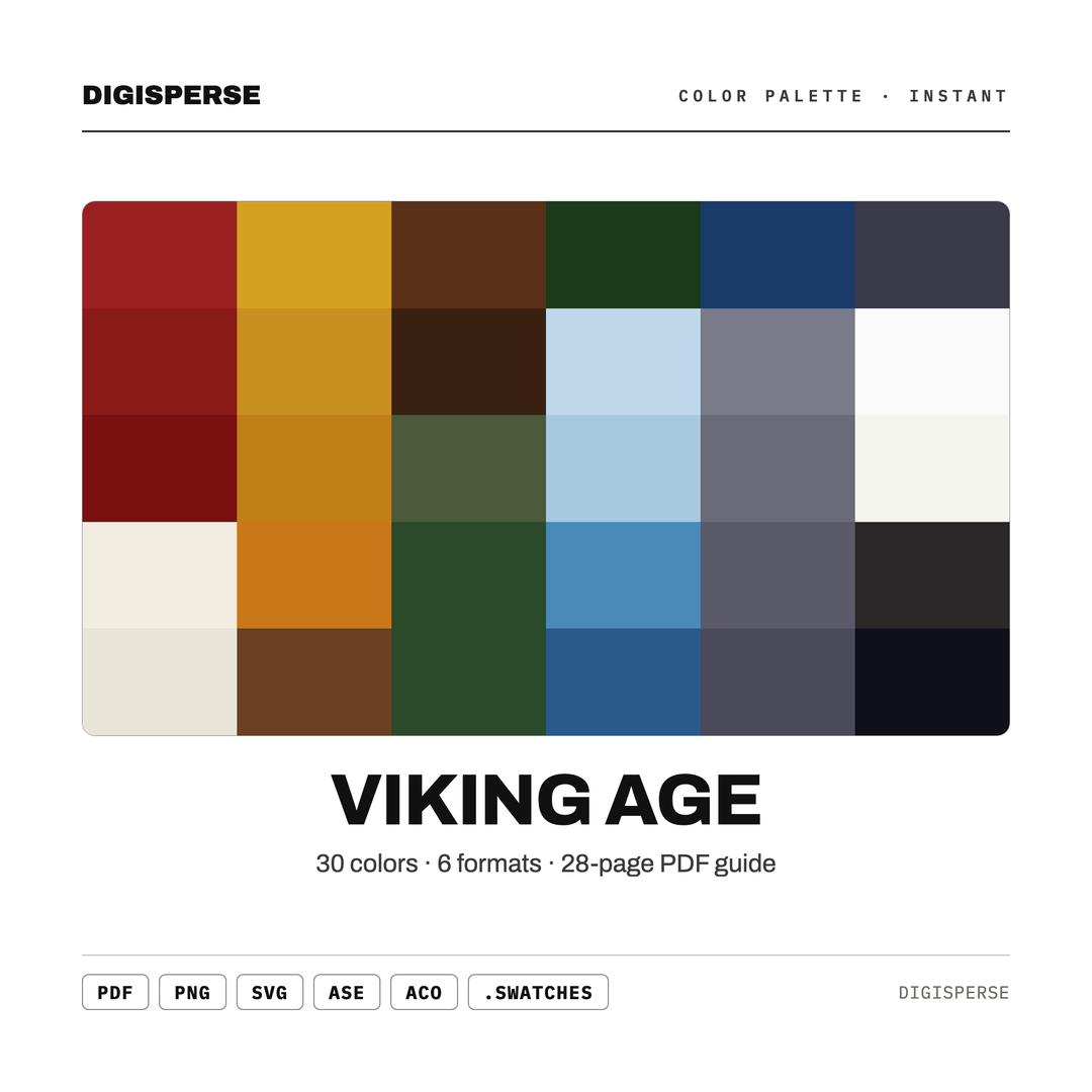 Viking Age — every swatch at a glance (classic hero)