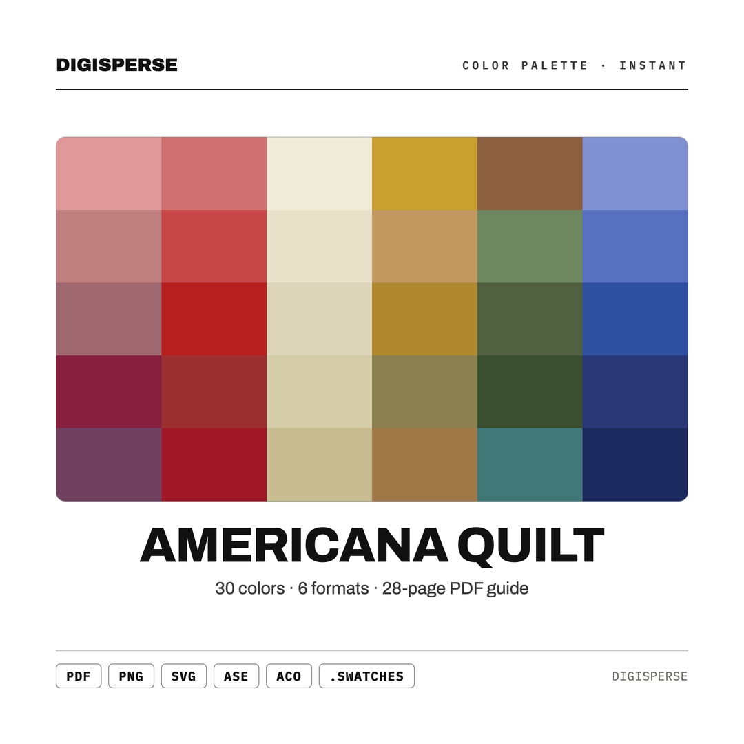 Americana Quilt — every swatch at a glance (classic hero)