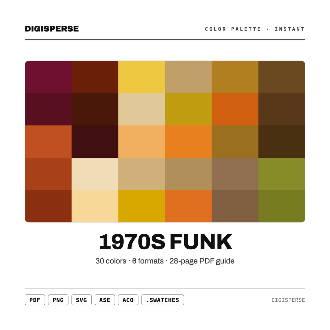 1970S Funk — every swatch at a glance (classic hero)