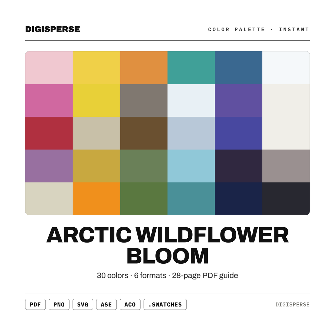 Arctic Wildflower Bloom color palette — preview image 2 of 21