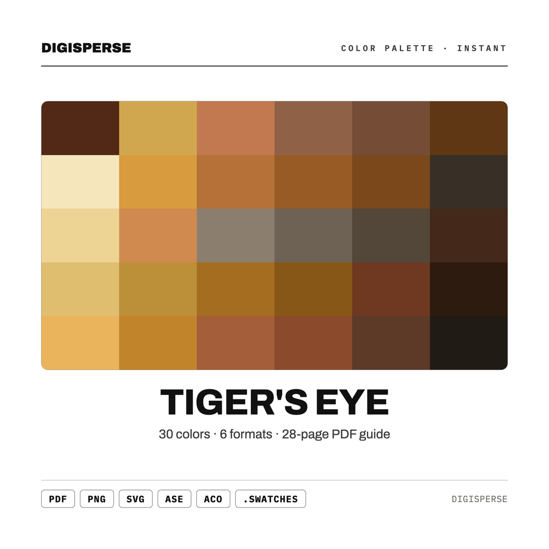 Tiger's Eye — every swatch at a glance (classic hero)