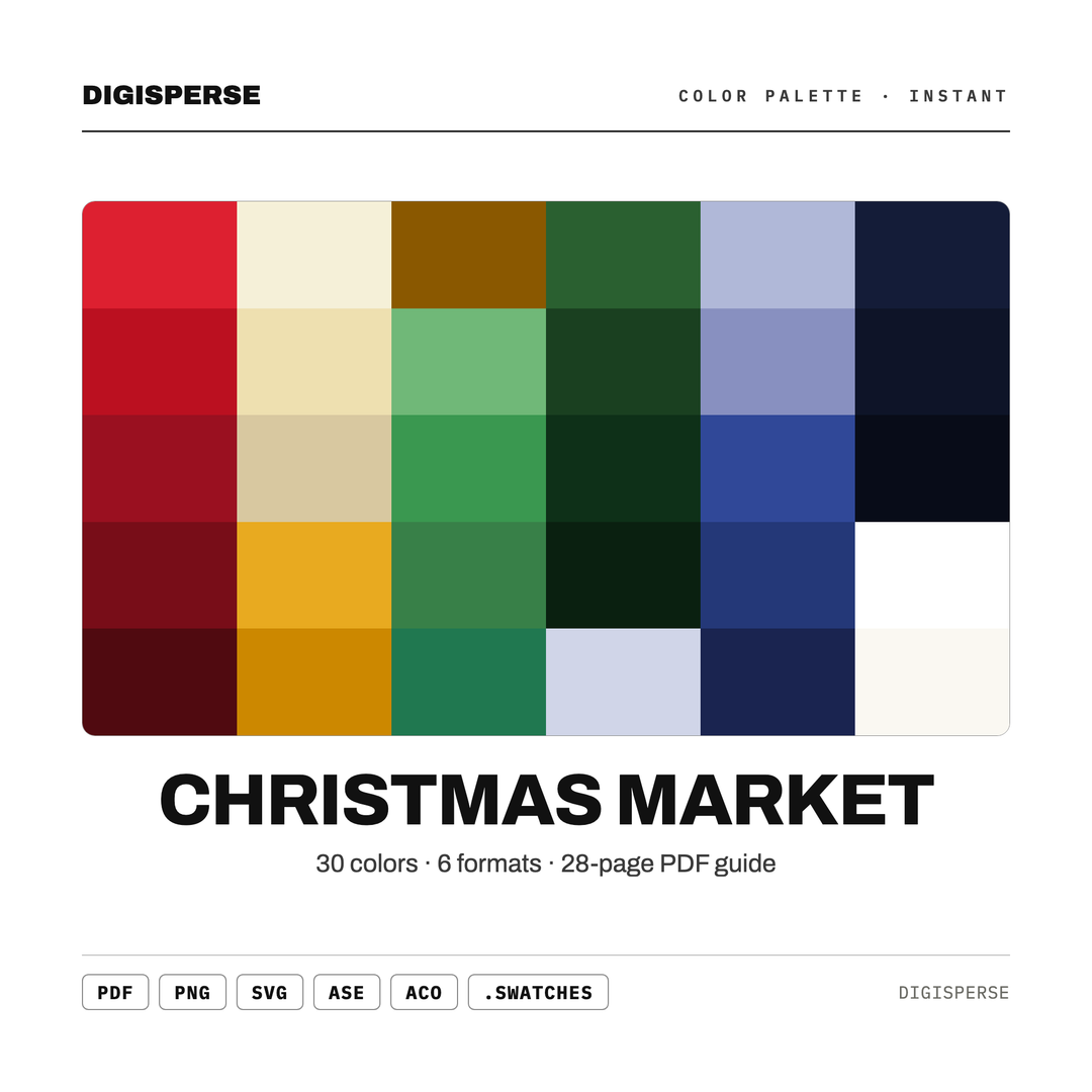 Christmas Market — every swatch at a glance (classic hero)