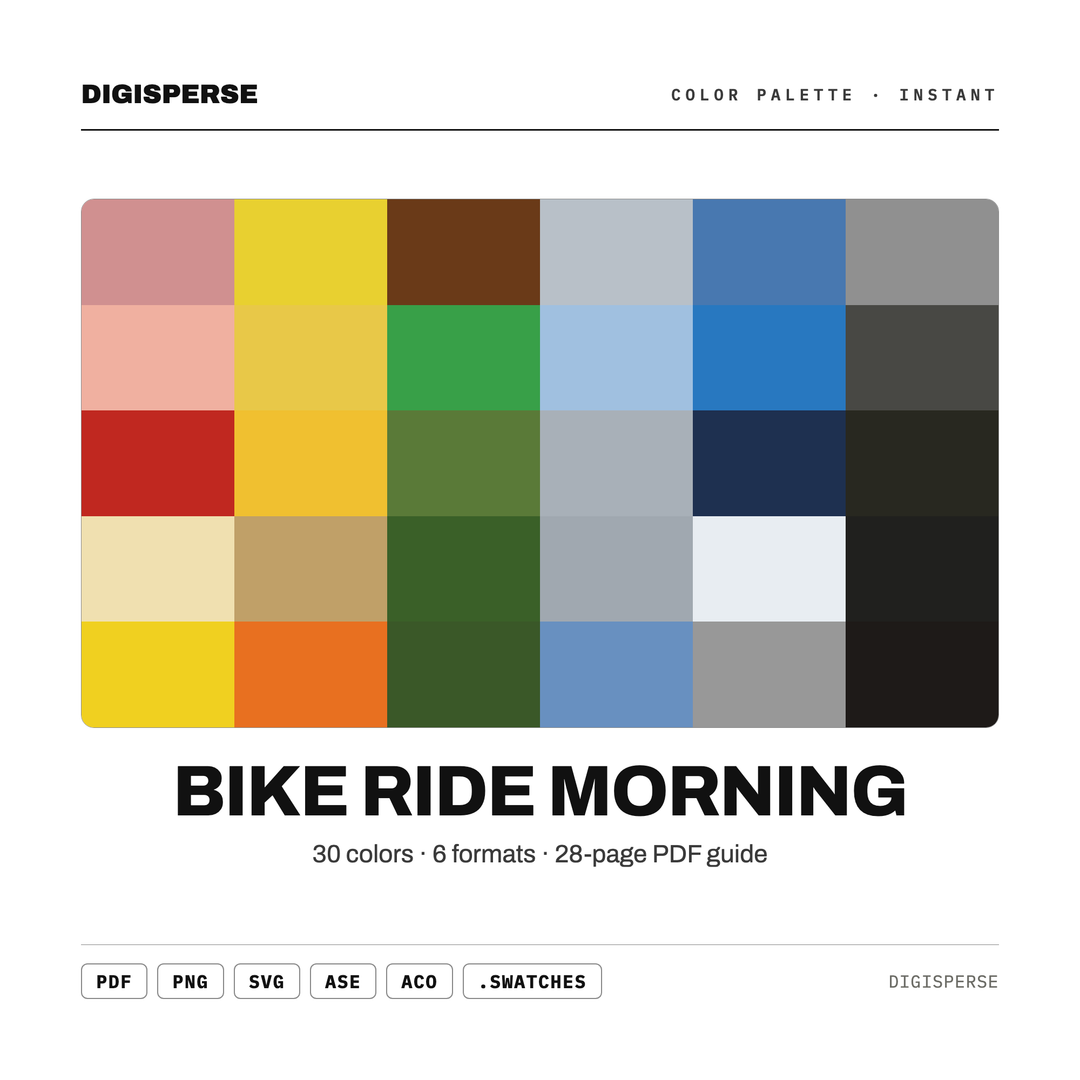 Bike Ride Morning — every swatch at a glance (classic hero)
