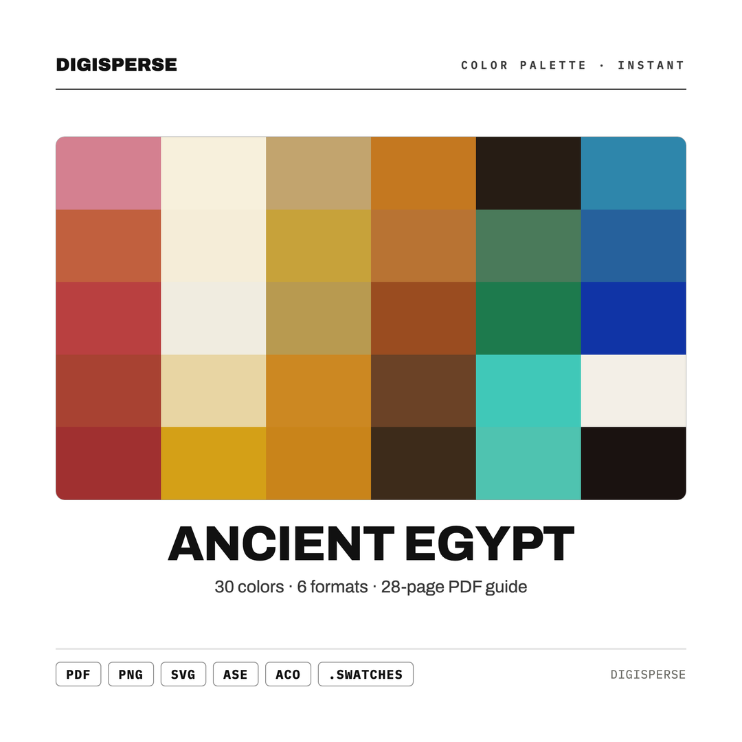 Ancient Egypt — every swatch at a glance (classic hero)