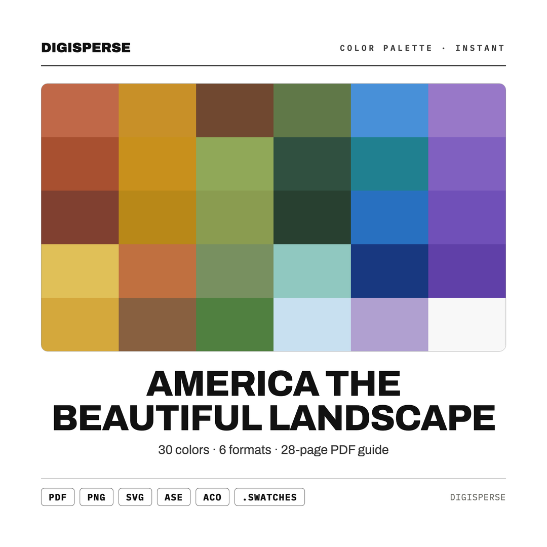 America The Beautiful Landscape color palette — preview image 2 of 21