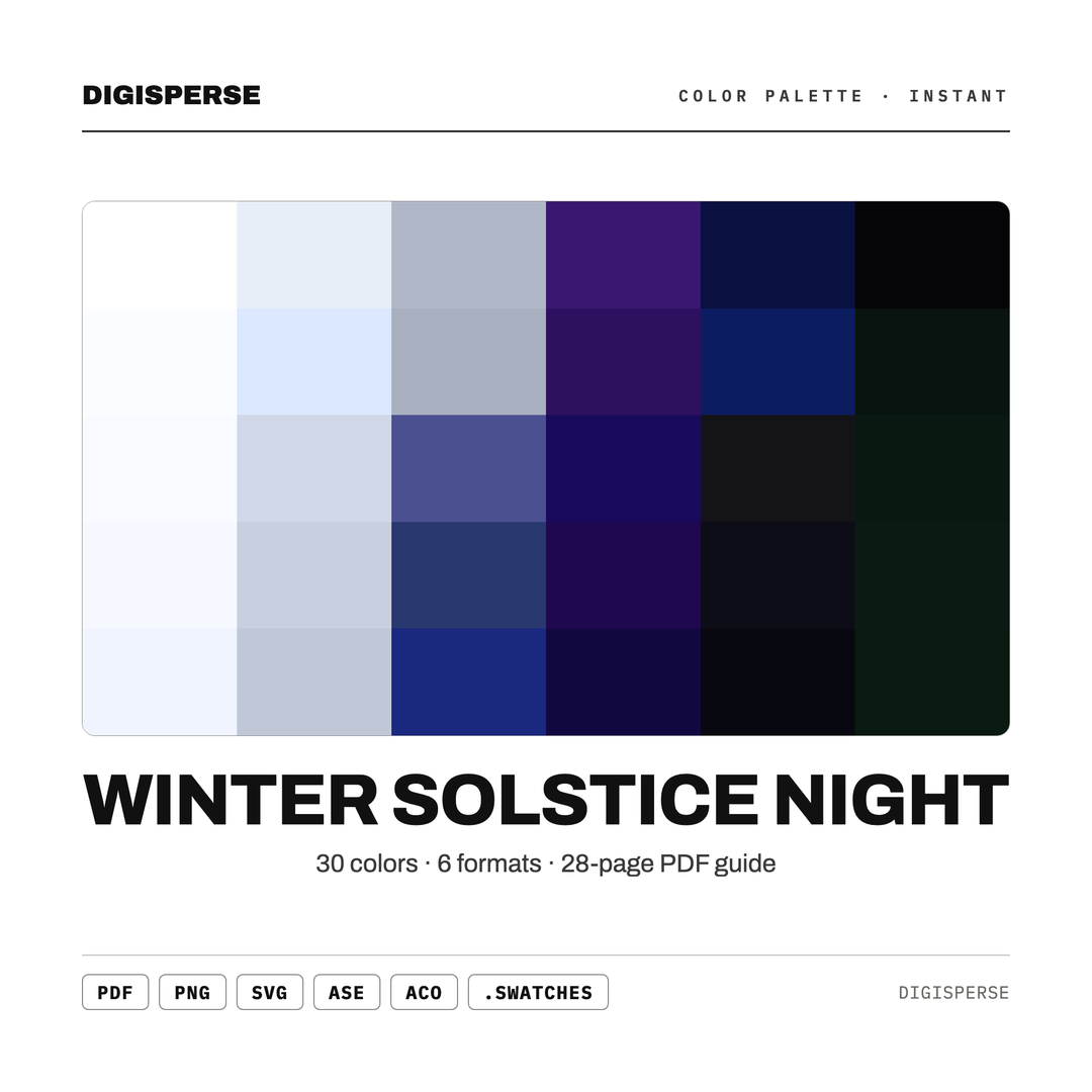 Winter Solstice Night — every swatch at a glance (classic hero)