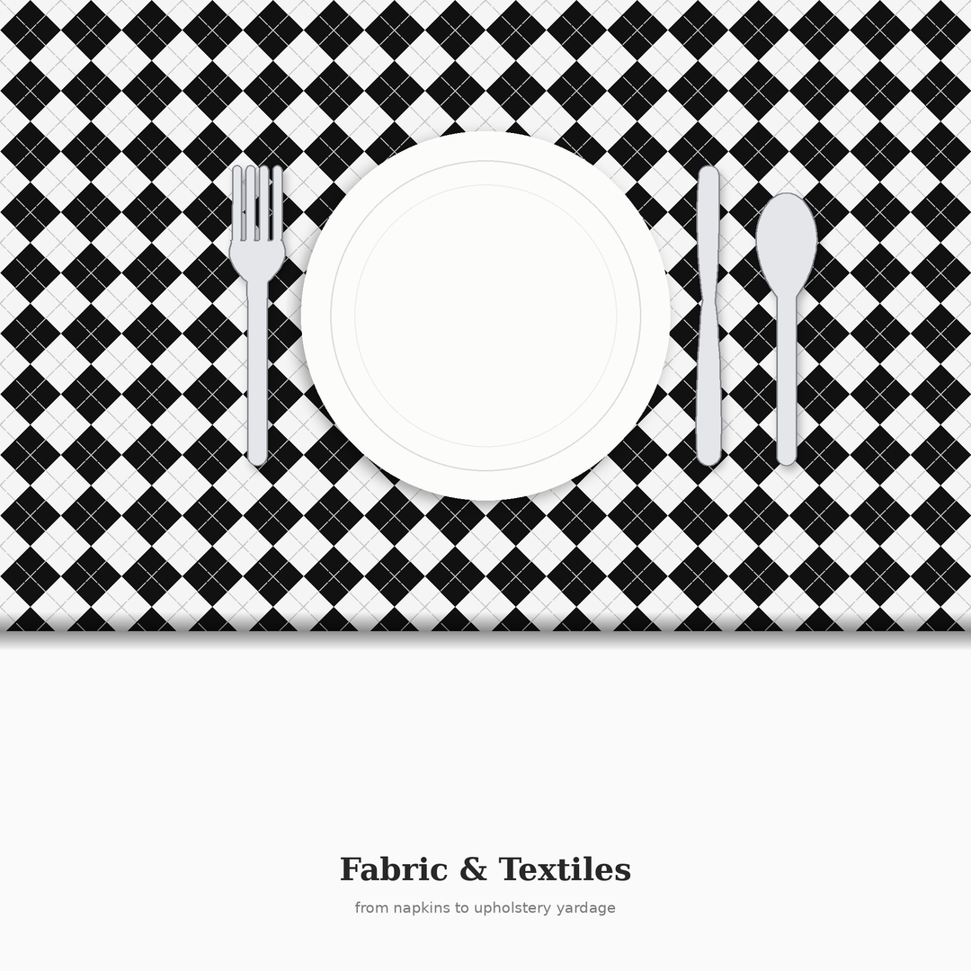 Black and White Argyle Digital Paper | Seamless Pattern