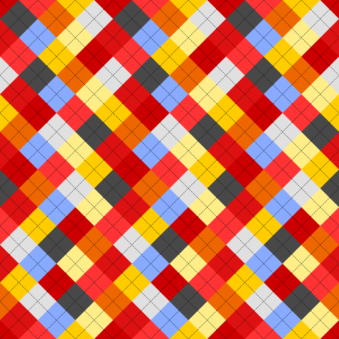 Seamless pattern tile — 1960s mod argyle