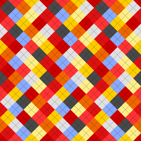 Seamless pattern tile — 1960s mod argyle