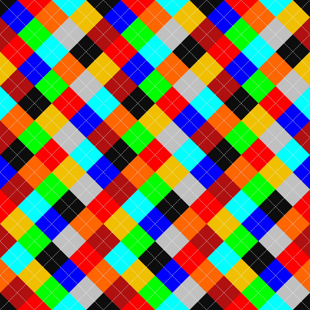 Seamless pattern tile — 8 bit arcade argyle