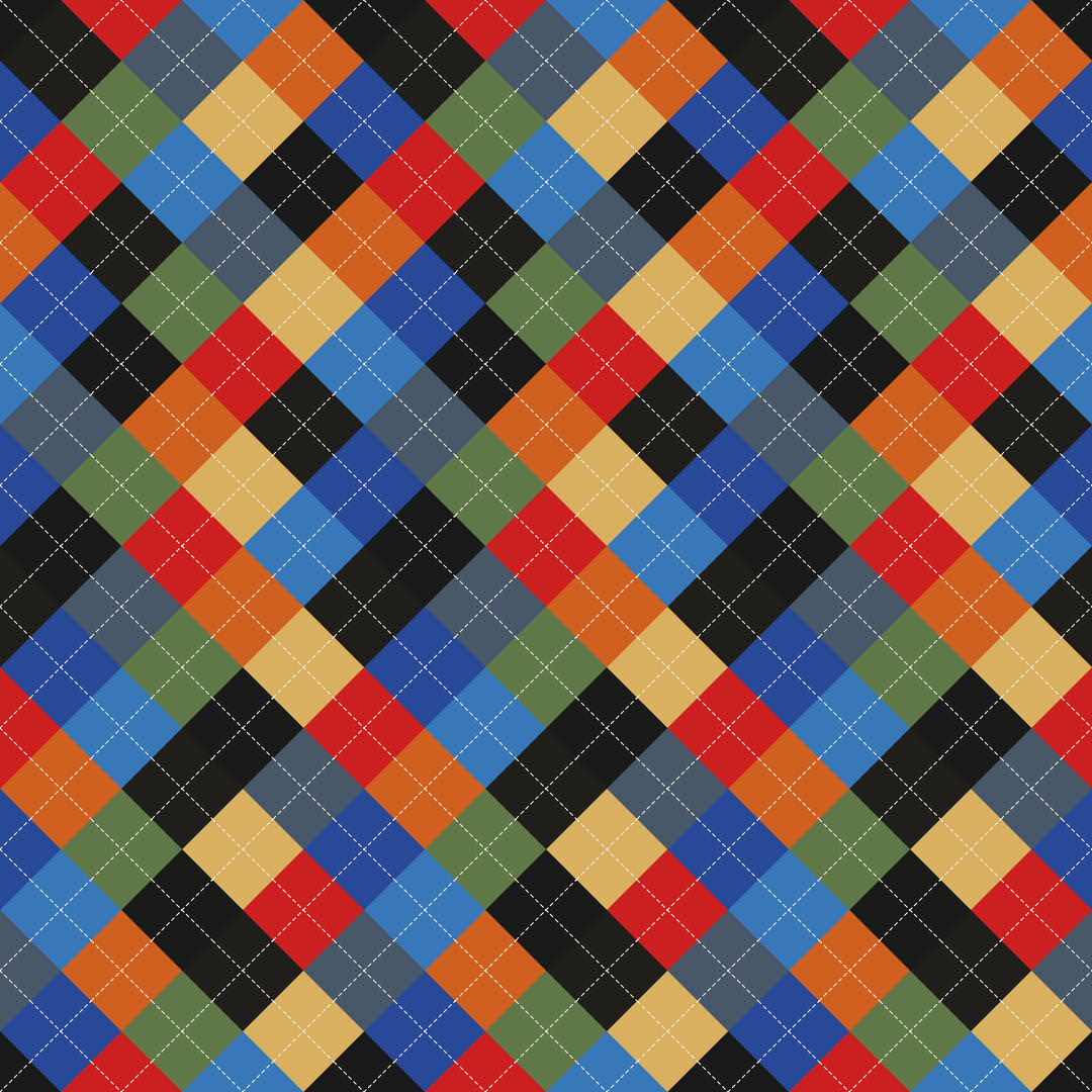 Seamless pattern tile — abstract expressionism argyle
