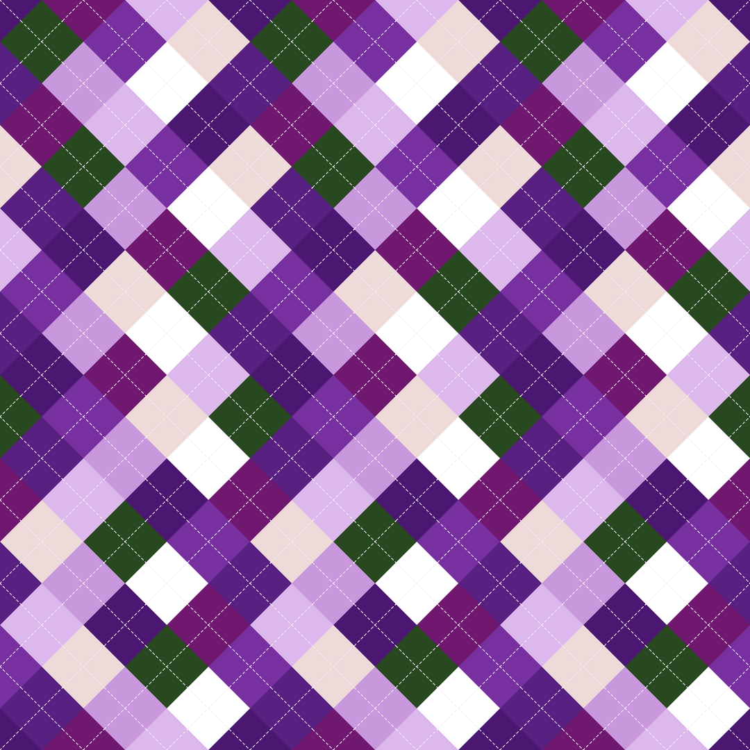 Seamless pattern tile — african violet argyle