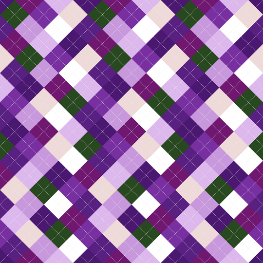 Seamless pattern tile — african violet argyle