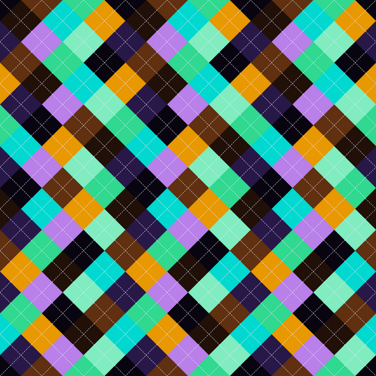 Seamless pattern tile — afrofuturism argyle