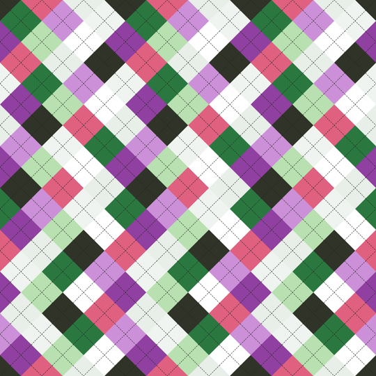 Seamless pattern tile — alexandrite argyle