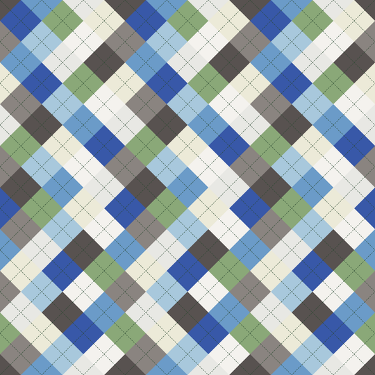 Seamless pattern tile — alpine meadow argyle