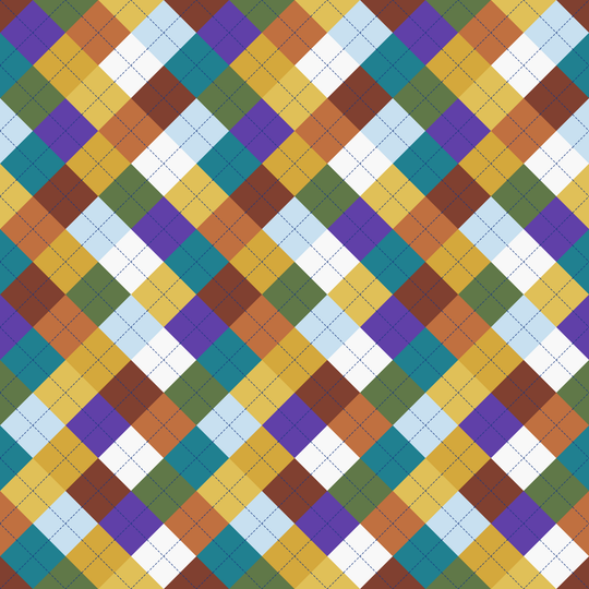 Seamless pattern tile — america the beautiful landscape argyle