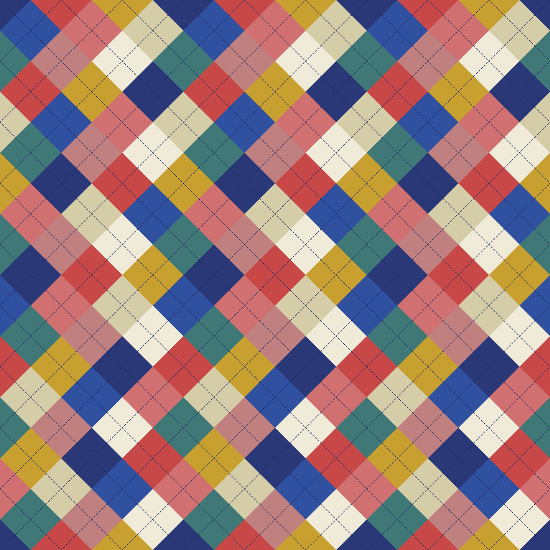 Seamless pattern tile — americana quilt argyle