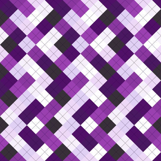 Seamless pattern tile — amethyst cave argyle