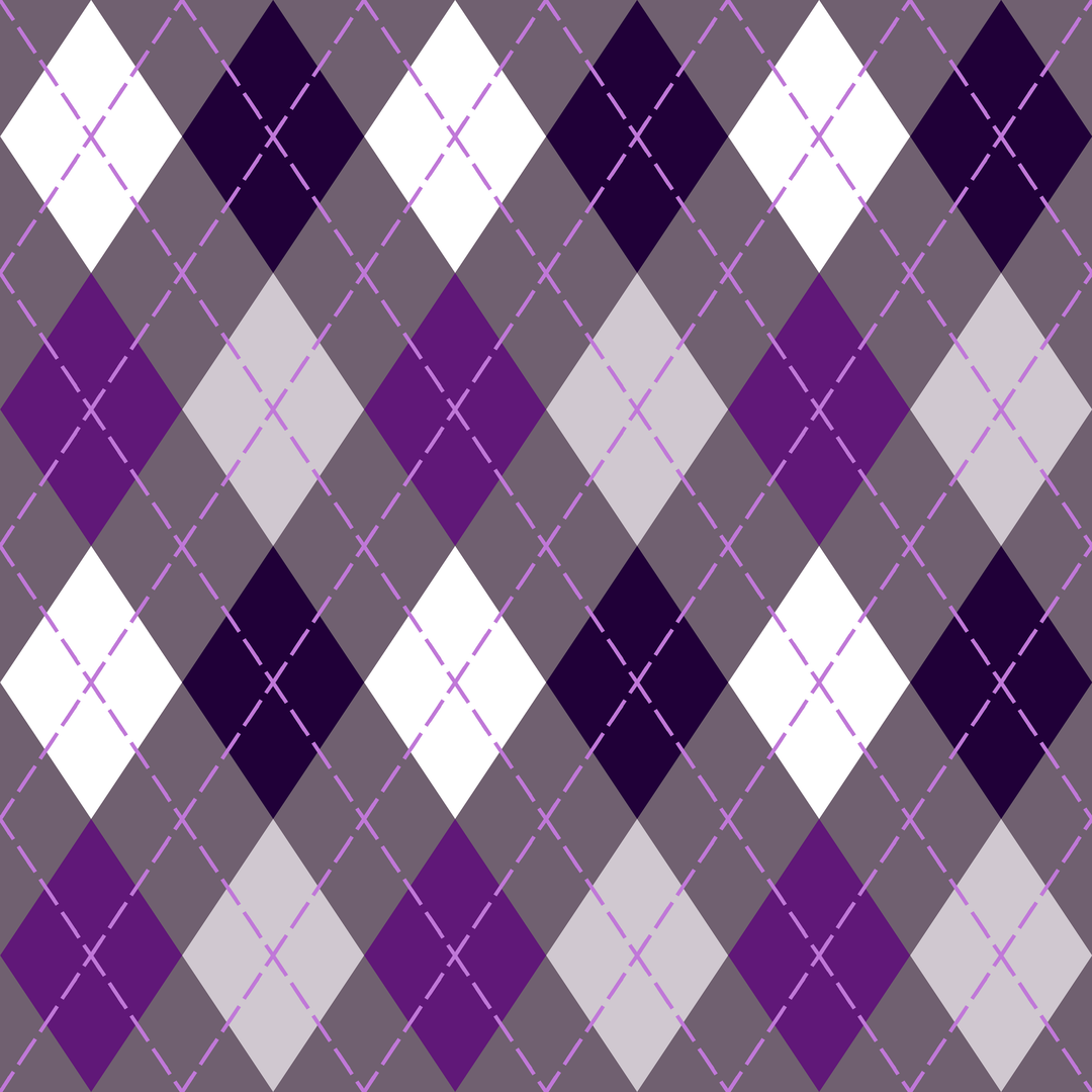 Seamless pattern tile — amethyst cave classic argyle