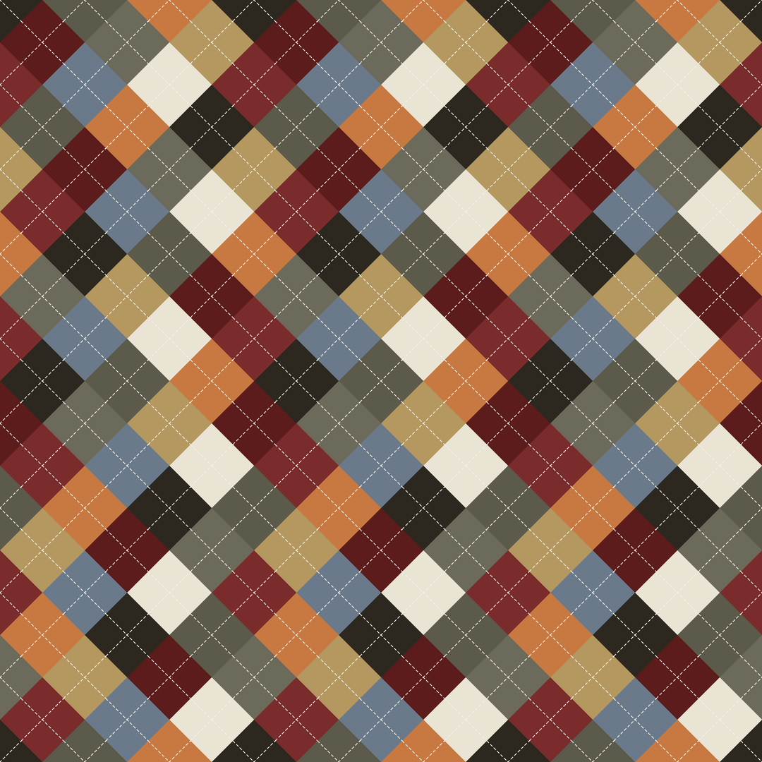 Seamless pattern tile — ancient prophecy argyle