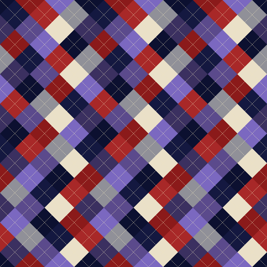 Seamless pattern tile — arcane ritual argyle