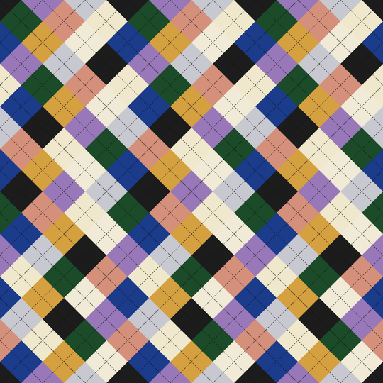 Seamless pattern tile — art deco glamour argyle