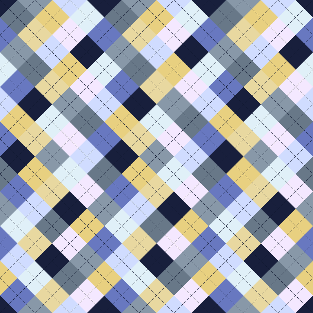 Seamless pattern tile — astral plane argyle