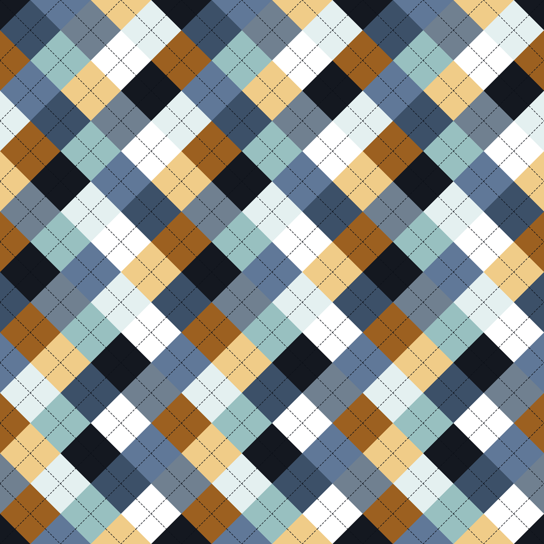 Seamless pattern tile — baltic sea argyle