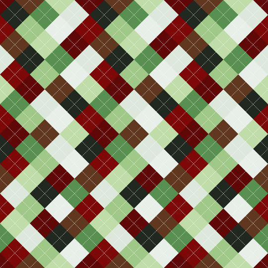 Seamless pattern tile — black forest argyle