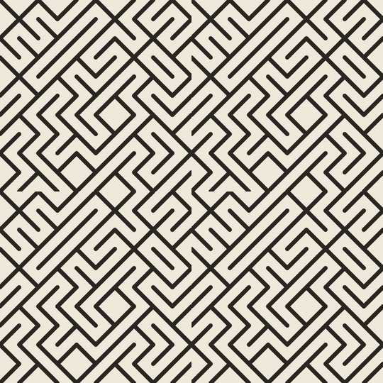 Seamless pattern tile — charcoal linen diagonal maze