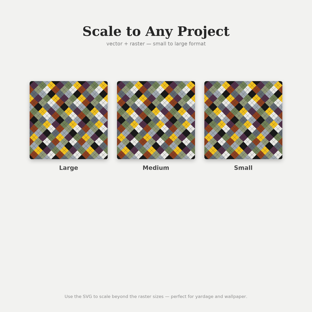 Brutalist Concrete Grey Argyle seamless pattern — preview image 10 of 10
