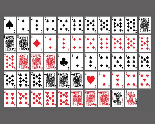 Card Overlay Graphics (PNG) | Make Your Own Playing Deck (White and Transparent Backgrounds)