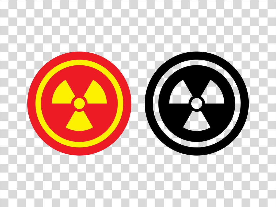 Hazard Radiation Graphic | Includes 9 File Formats | For Design, Print, Die Cut, Sublimation, CNC