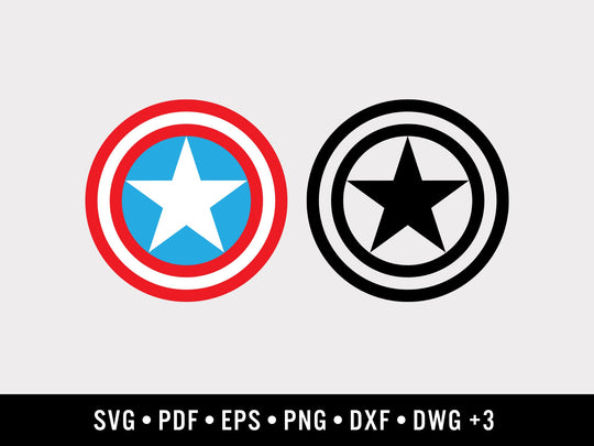 Patriotic Star Graphic vector graphic set — main preview