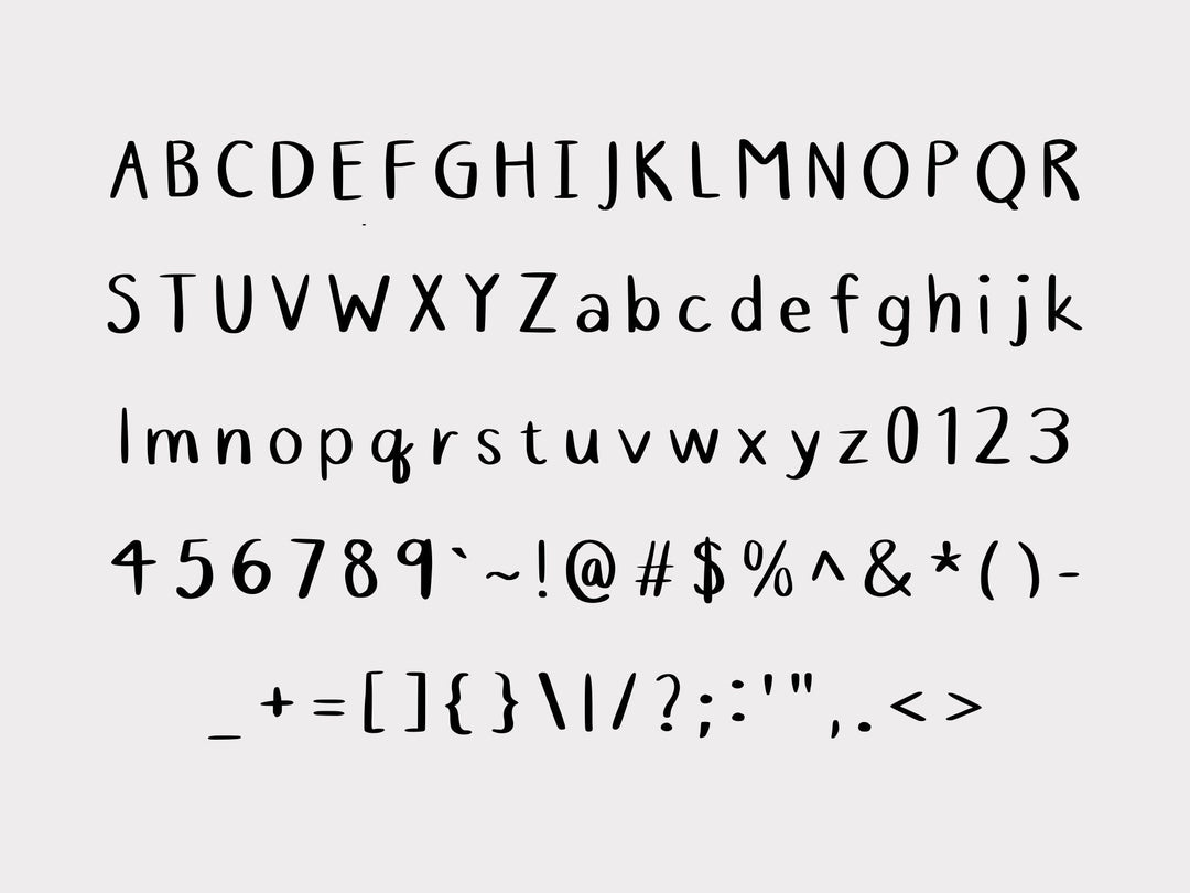 Amy Handwriting Font OTF TTF | GoodNotes Notability Procreate | Digital Planner Font | Cricut Silhouette Download