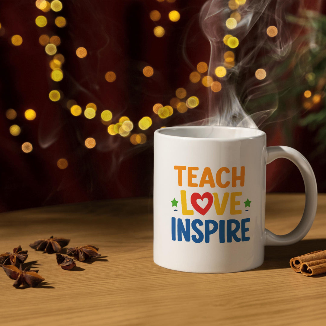 Teach Love Inspire SVG PNG | Teacher Quote Cut File (Digital Download)