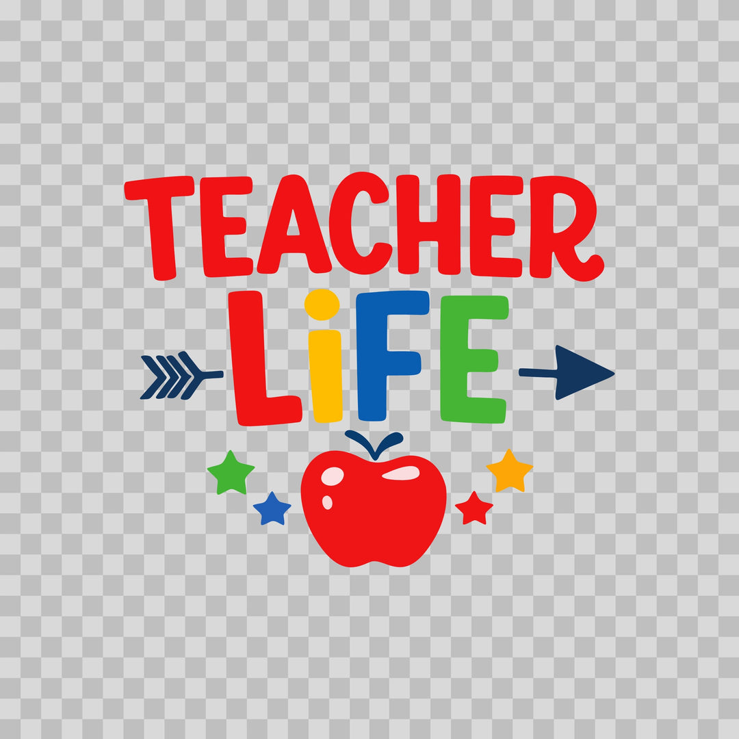 Teacher SVG Bundle | 9 Colorful Teacher Sayings 12 Formats | Cricut Silhouette Digital Download
