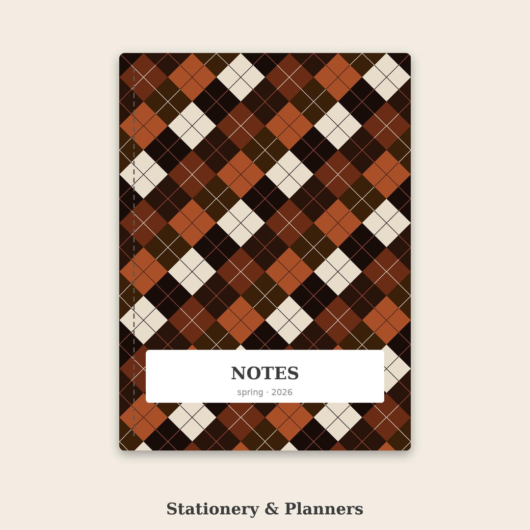 Bitter Chocolate Argyle Seamless Pattern | Fabric & Surface Design (Digital Download)