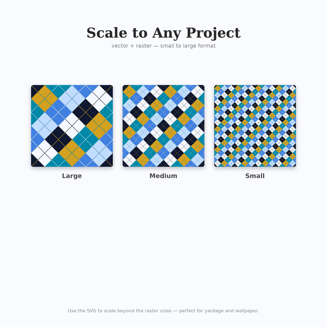 Blockchain Blue Argyle Digital Paper for Tech Craft Projects, Seamless Digital Diamond Lattice for Fabric and Scrapbooking
