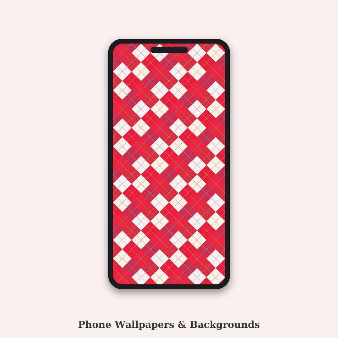 Cherry Argyle Seamless Pattern | Multi-Color Cherry Compote Argyle | .png .jpg .svg .pdf .pat | Digital Paper | Fabric & Surface Design