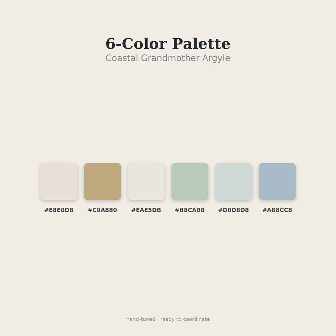 Coastal Argyle Seamless Pattern | Multi-Color Coastal Grandmother Argyle | .png .jpg .svg .pdf .pat | Digital Paper