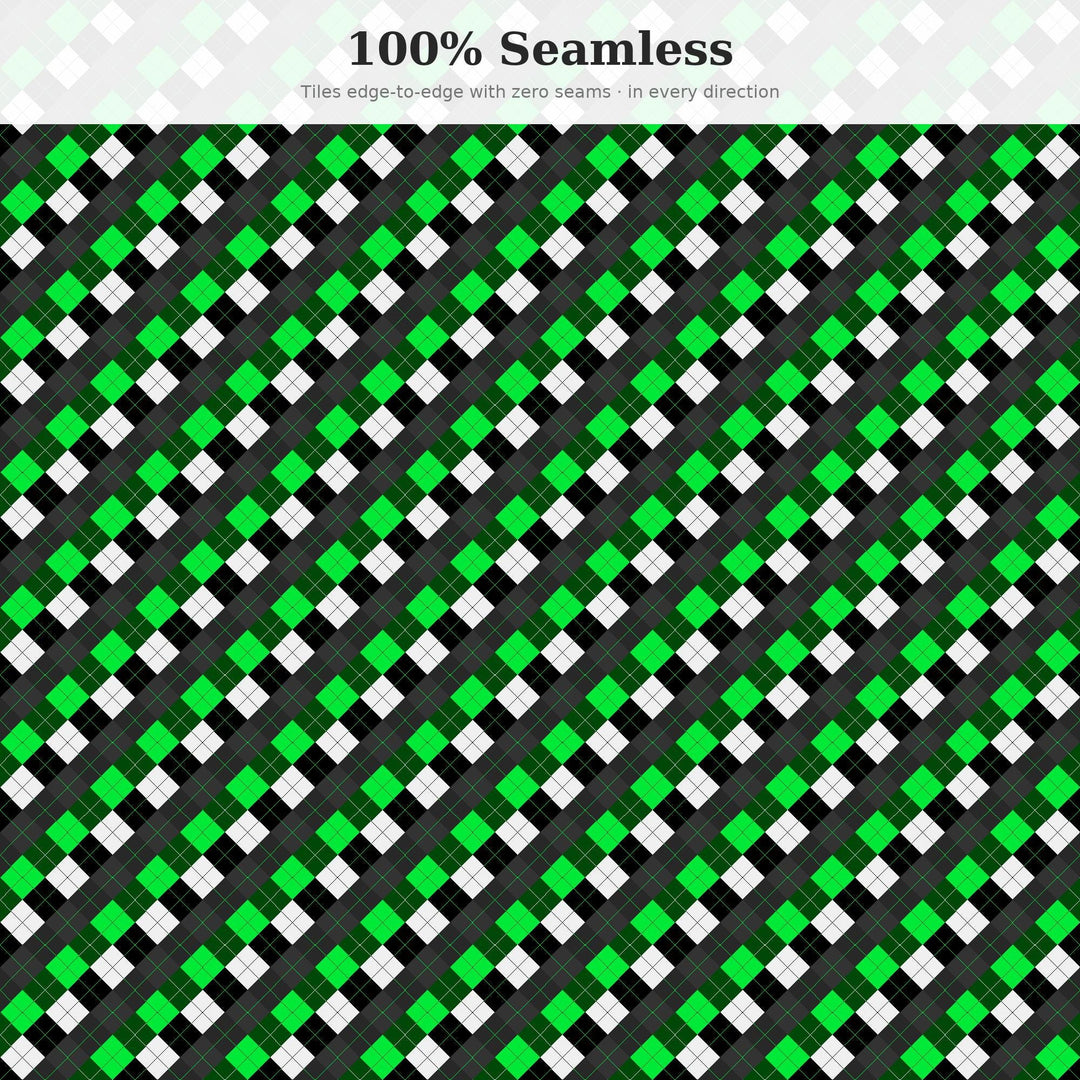 Codebreaker Argyle Seamless Pattern | Multi-Color Codebreaker Argyle | .png .jpg .svg .pdf .pat | Digital Paper | Fabric & Surface Design