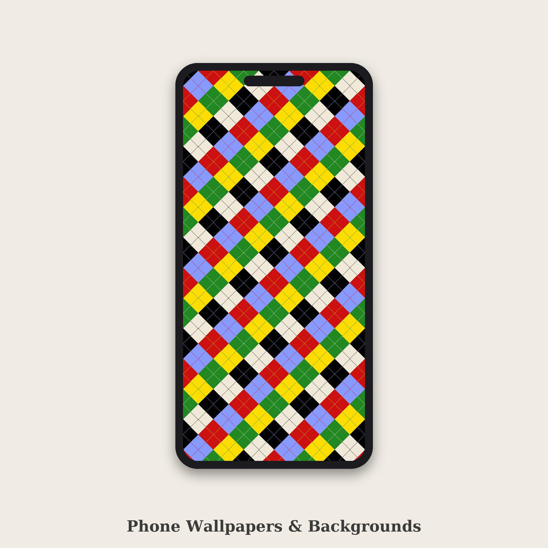 Comic Argyle Seamless Pattern | Multi-Color Comic Book Argyle | .png .jpg .svg .pdf .pat | Digital Paper | Fabric & Surface Design