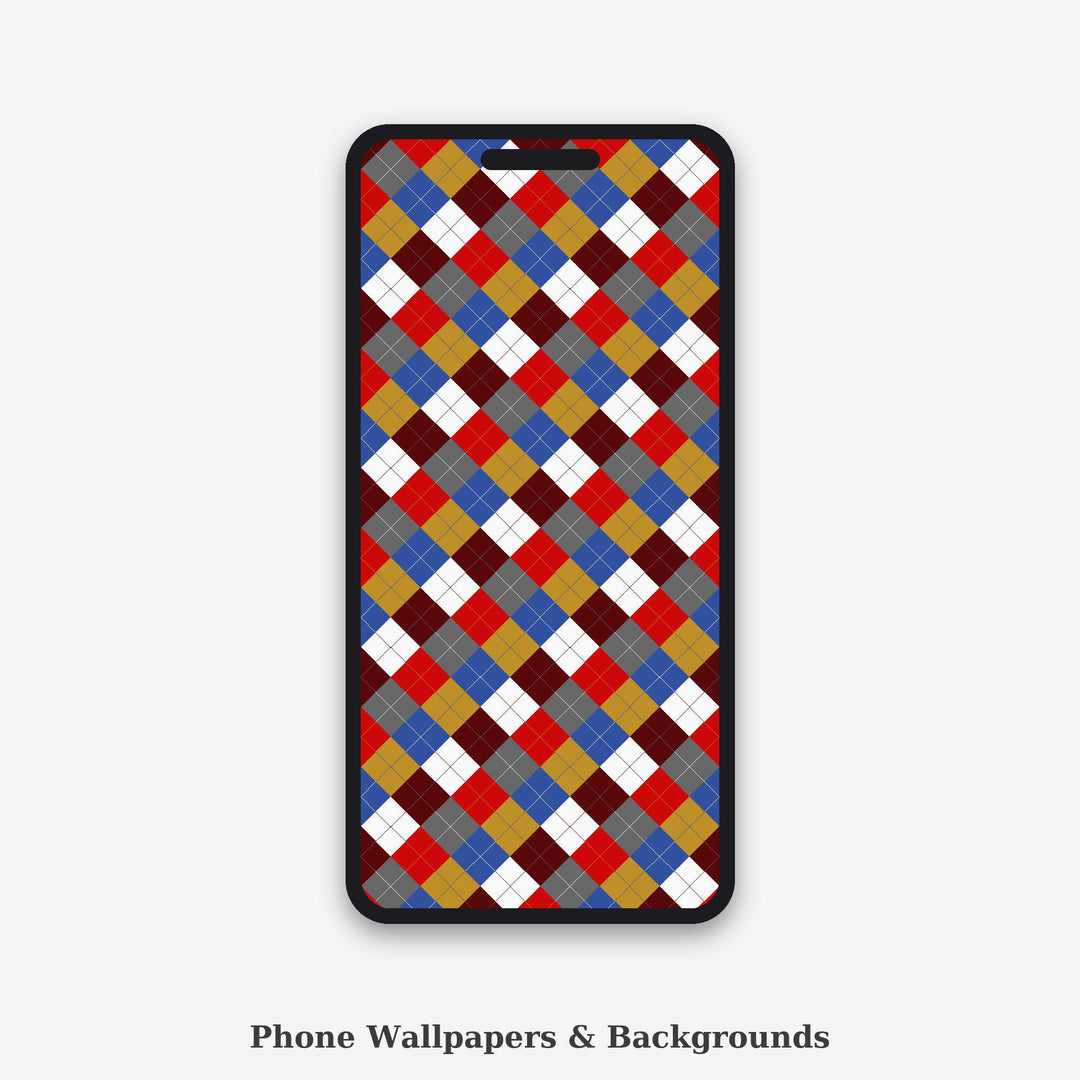 Constructivism Argyle Seamless Pattern | Multi-Color Constructivism Argyle | .png .jpg .svg .pdf .pat | Digital Paper