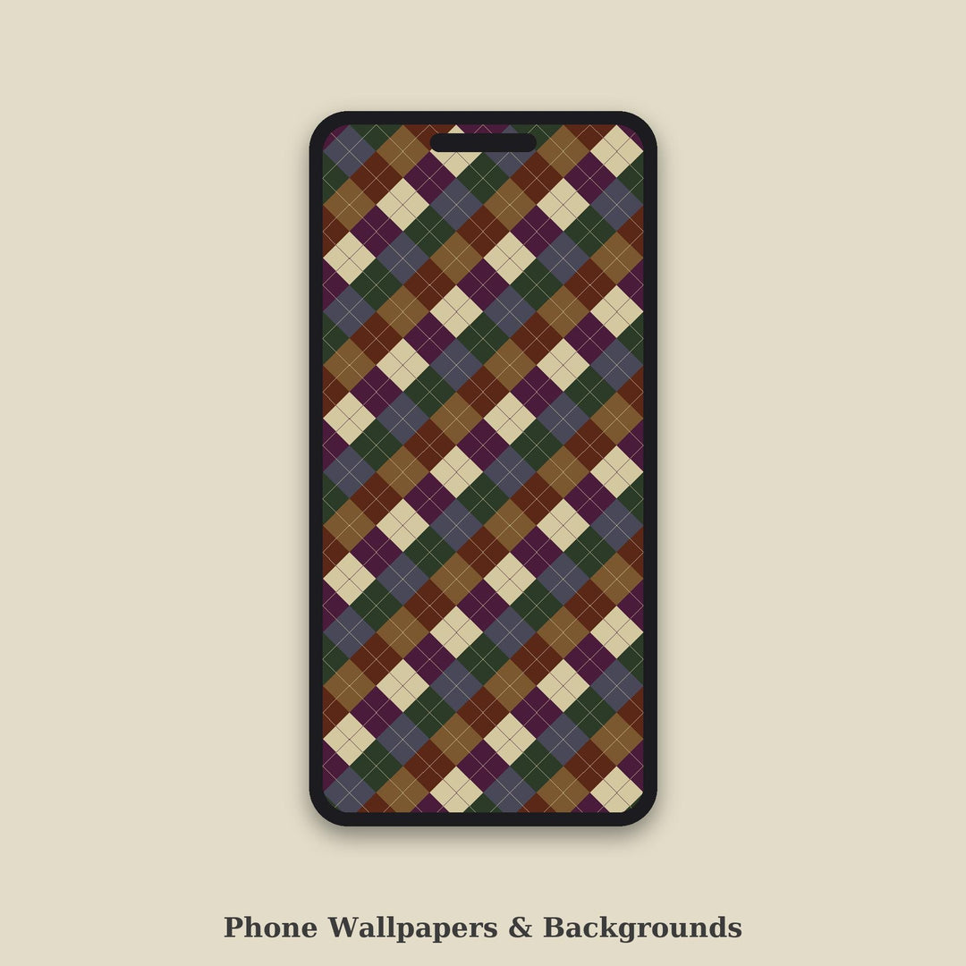 Dark Argyle Seamless Pattern | Multi-Color Dark Academia Argyle | .png .jpg .svg .pdf .pat | Digital Paper | Fabric & Surface Design