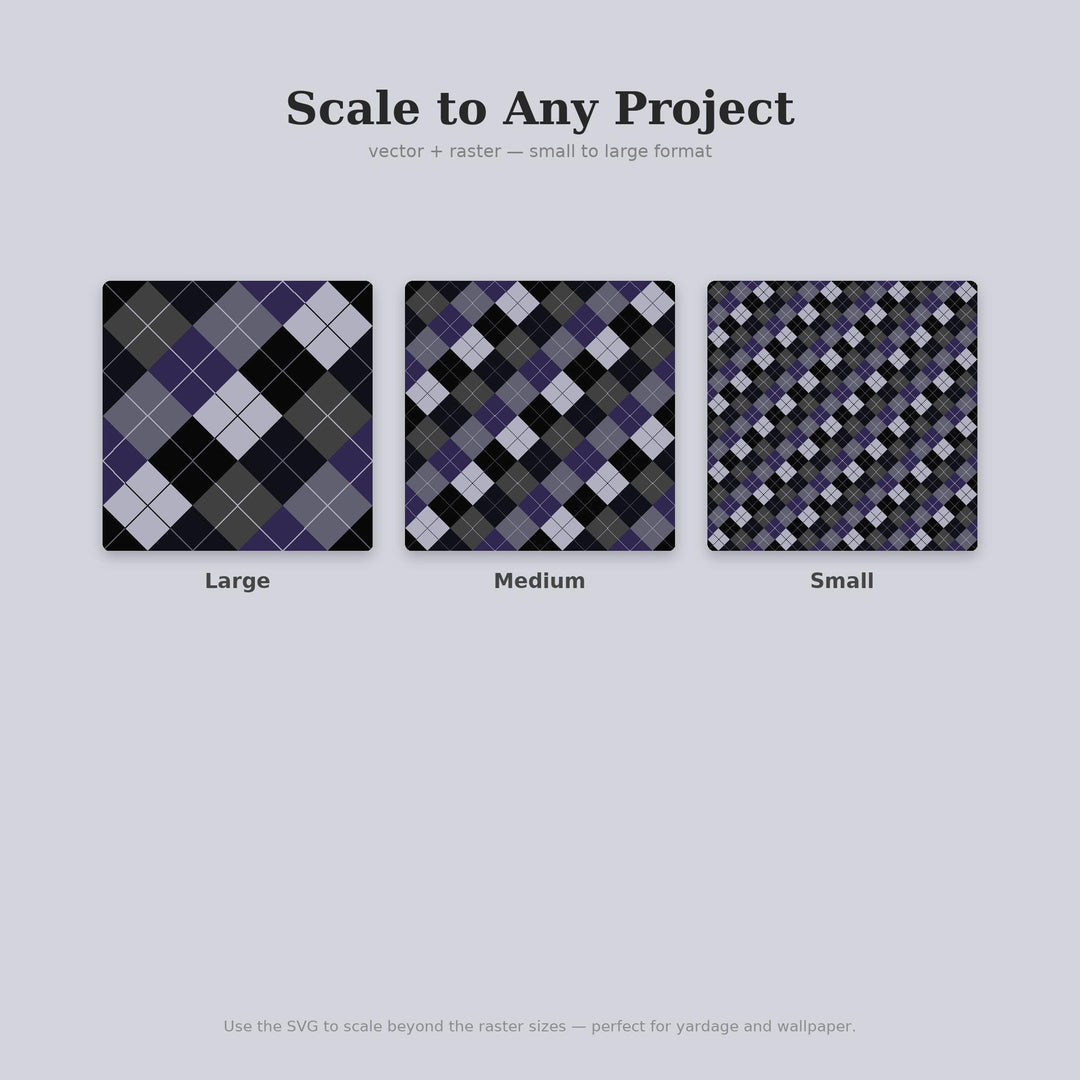 Dark Argyle Seamless Pattern | Multi-Color Dark Matter Argyle | .png .jpg .svg .pdf .pat | Digital Paper | Fabric & Surface Design